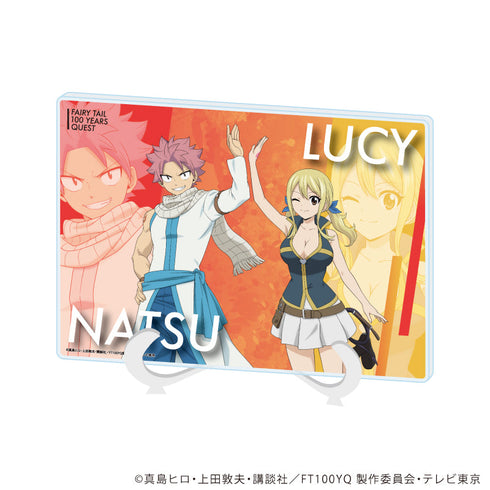 『FAIRY TAIL 100年クエスト』アクリルアートボード(A5サイズ)02/ナツ・ドラグニル&ルーシィ・ハートフィリア(描き下ろしイラスト)